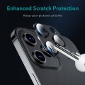 Metallic Camera Cover with Tempered Glass for iPhone 13 pro Blue